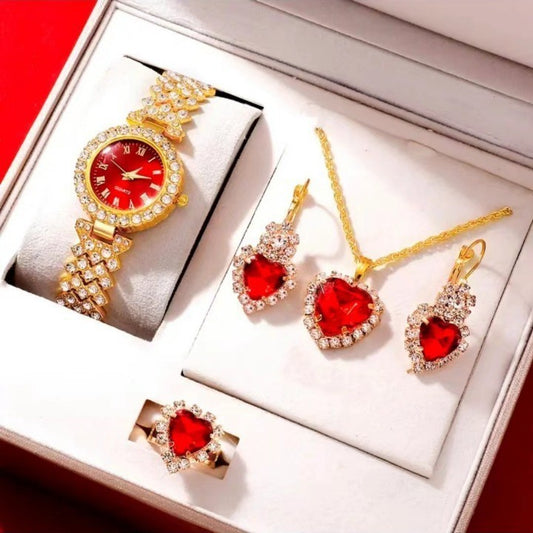 Colorful Crystal Quartz Watch