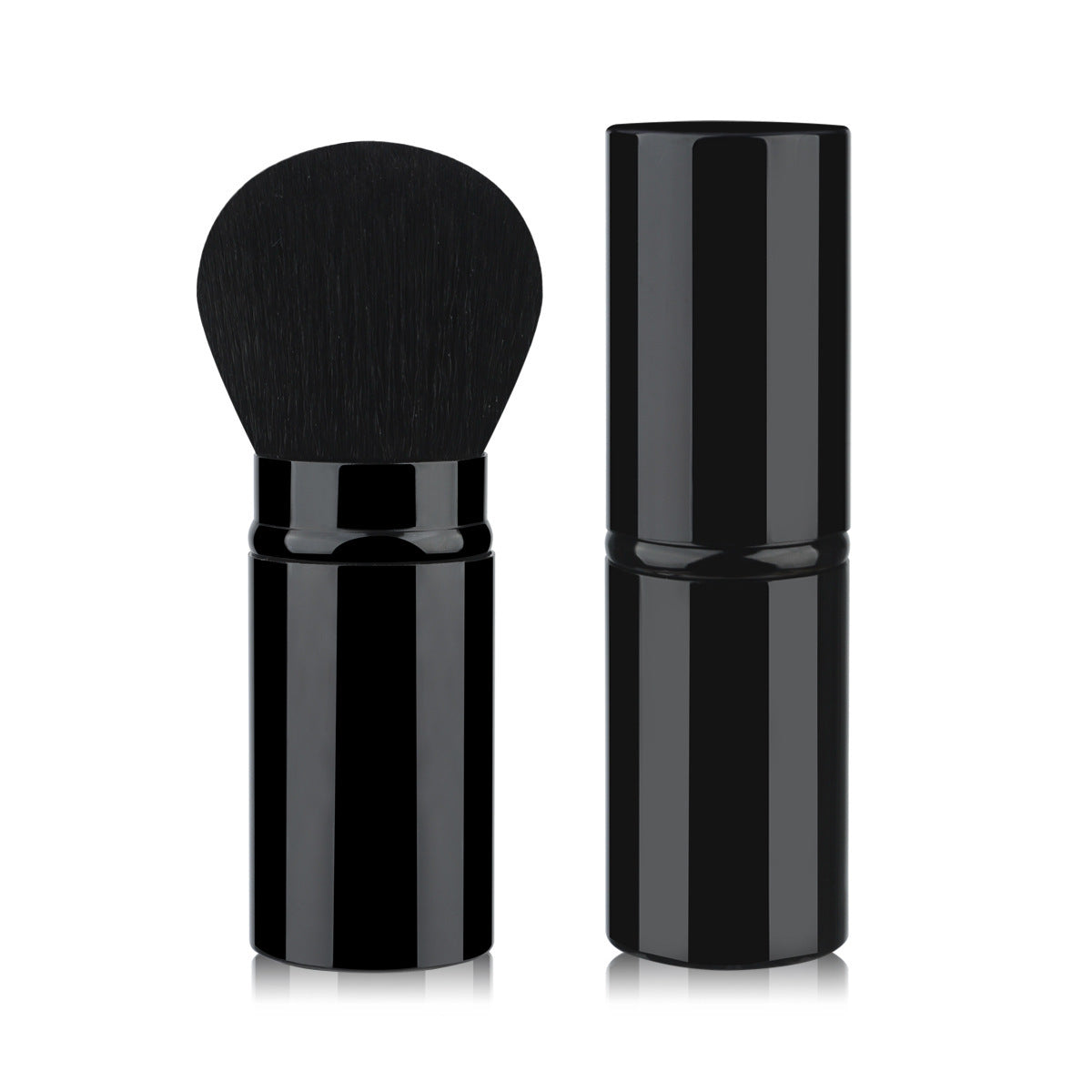 Mini-portable Retractable Cosmetic Brush Soft Wool Thickened Aluminum Tube Beauty Tools