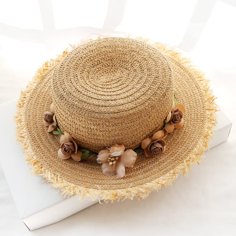 Straw Hat Lady's Sun Visor To Protect Against The Outdoors