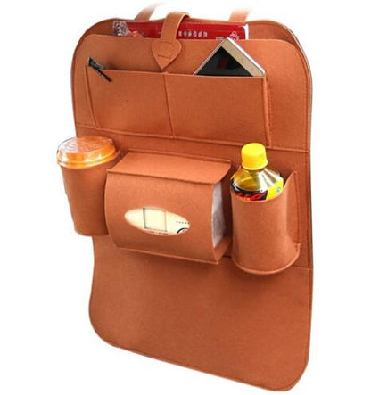 Multi-Purpose Car Seat Organizer Bag – Wool Felt Storage