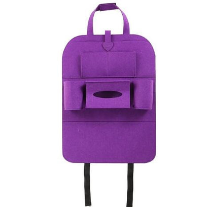 Multi-Purpose Car Seat Organizer Bag – Wool Felt Storage