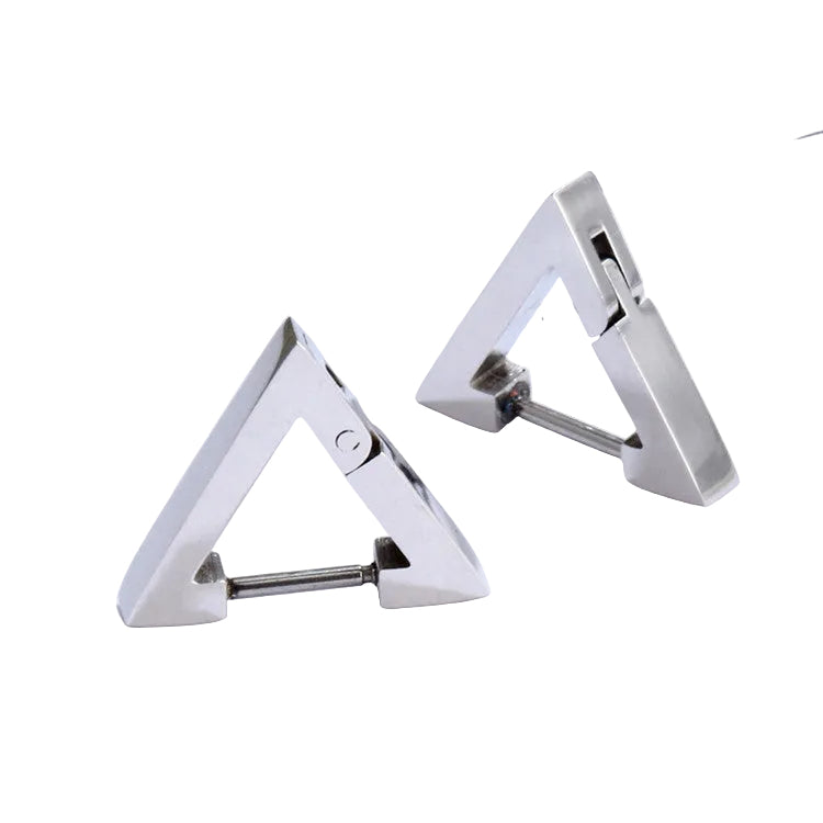 Punk Stainless Steel Hoop Earrings