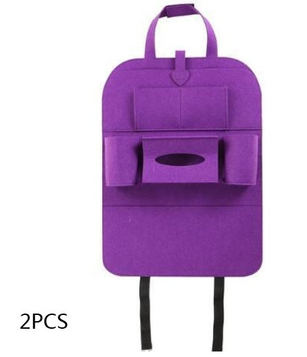 Multi-Purpose Car Seat Organizer Bag – Wool Felt Storage