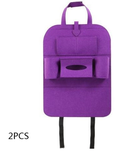 Multi-Purpose Car Seat Organizer Bag – Wool Felt Storage