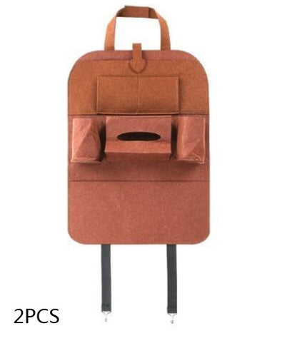 Multi-Purpose Car Seat Organizer Bag – Wool Felt Storage