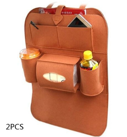 Multi-Purpose Car Seat Organizer Bag – Wool Felt Storage