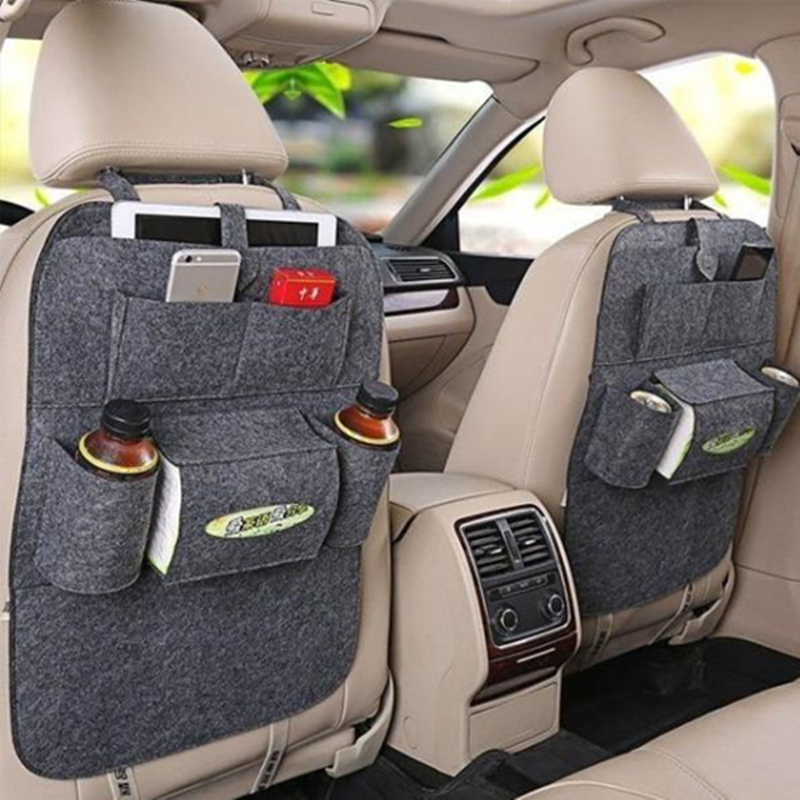 Multi-Purpose Car Seat Organizer Bag – Wool Felt Storage