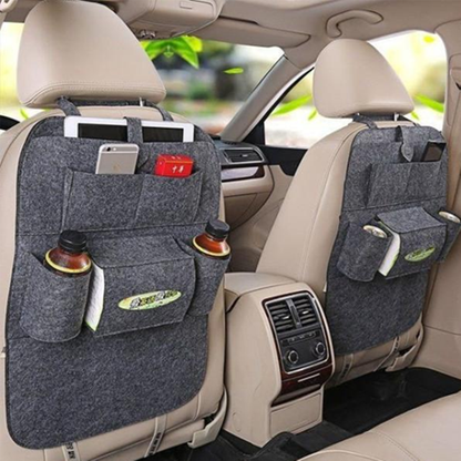 Multi-Purpose Car Seat Organizer Bag – Wool Felt Storage