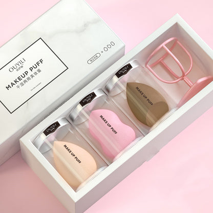 Beauty Egg Gourd Sponge Puff Set – Cushion Makeup Blender Tools in Multiple Styles