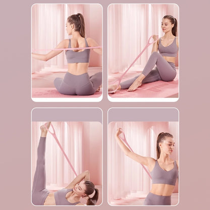 8 Words Chest Expander Yoga Fitness Resistance Band Resistance