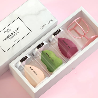 Beauty Egg Gourd Sponge Puff Set – Cushion Makeup Blender Tools in Multiple Styles