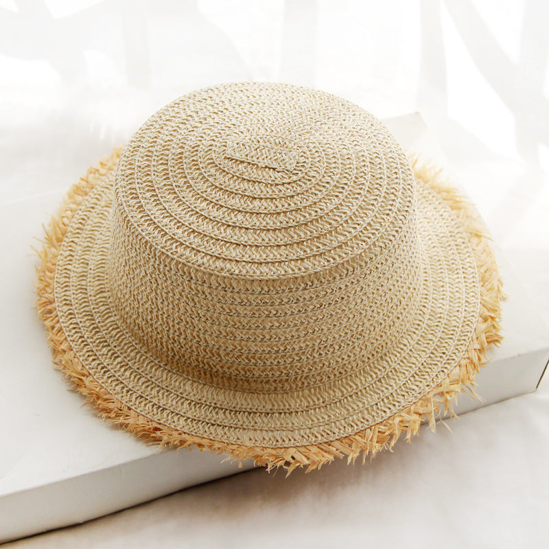 Straw Hat Lady's Sun Visor To Protect Against The Outdoors