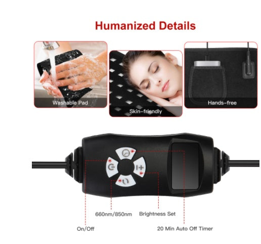 Red Light Therapy Belt Infrared Hot Compress Phototherapy
