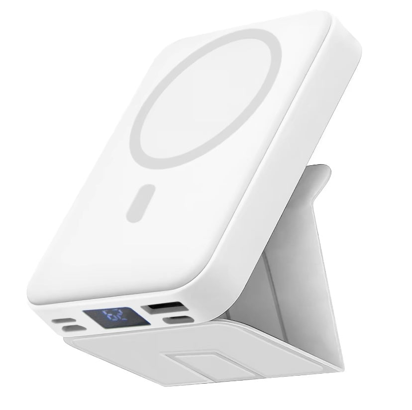 Power Bank Magnetic Portable Wireless FastCharger 10000mAh Type - C Cable LEDDisplay 22.5W PD Fast Charging LightingMag-Safe Battery Pack For IPhone15 14 13 12 Mini Pro Pro Max Devices Digital