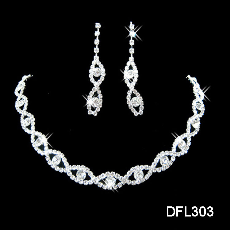 Two-Piece Bridal Jewelry Set | Elegant Alloy Wedding Accessories