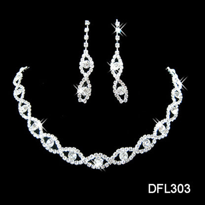 Two-Piece Bridal Jewelry Set | Elegant Alloy Wedding Accessories