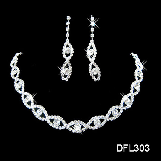 Two-Piece Bridal Jewelry Set | Elegant Alloy Wedding Accessories