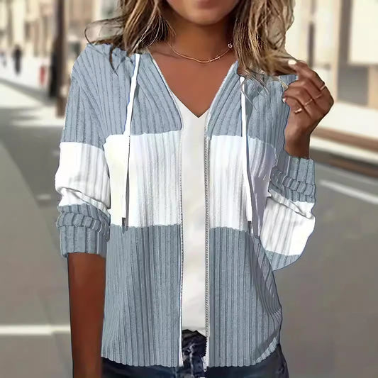 Hooded Casual Thermal Zipper Women's Coat