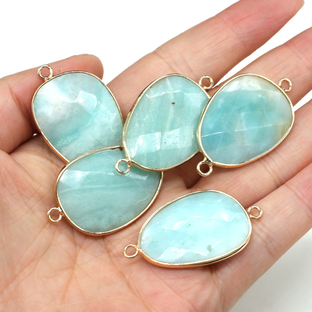 Irregular Water Drop Facet Of Natural Stone Semi-precious