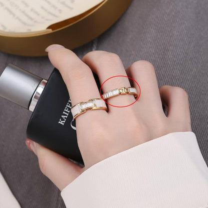 Champagne Gold Ring - Luxury Bone Design Statement Ring