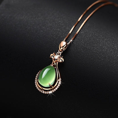 Natural grape stone pendant