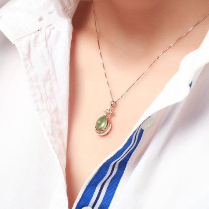 Natural grape stone pendant