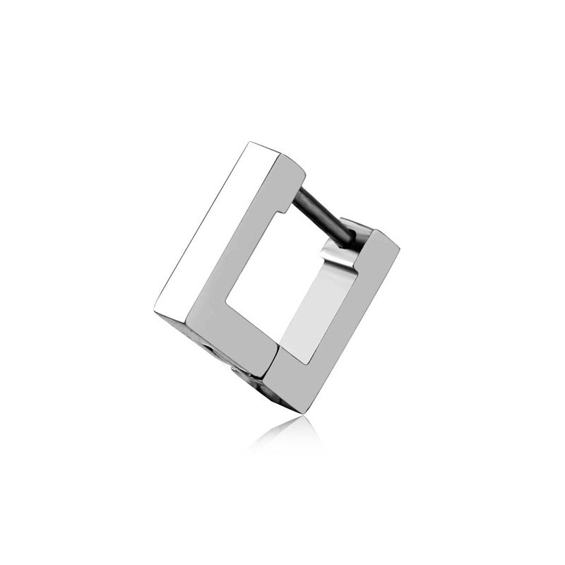 Punk Stainless Steel Hoop Earrings