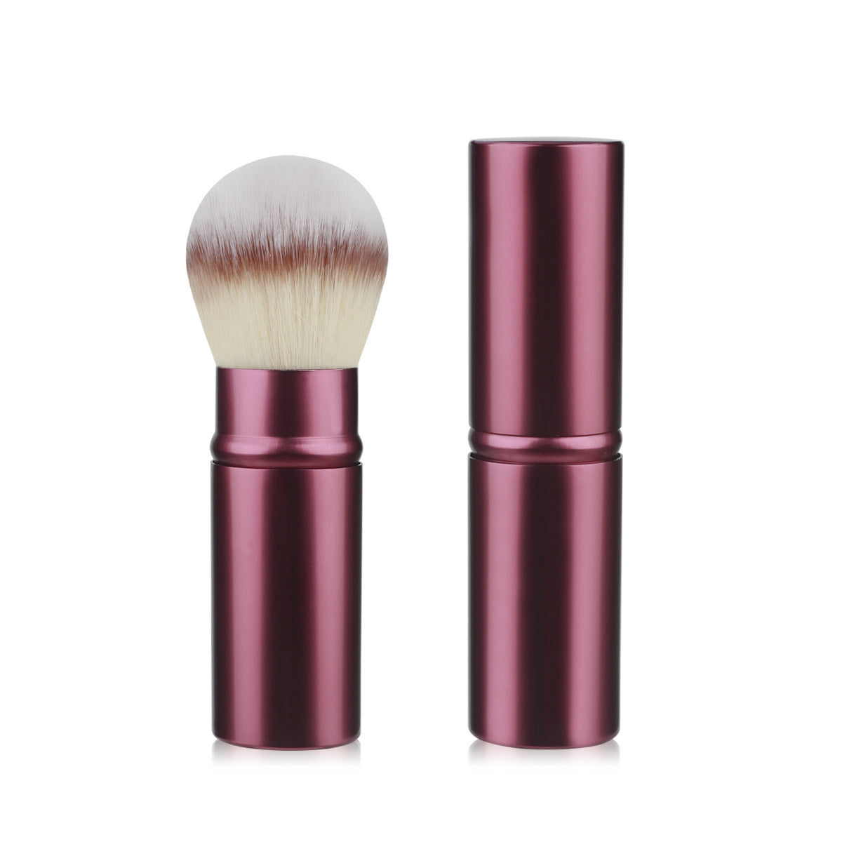 Mini-portable Retractable Cosmetic Brush Soft Wool Thickened Aluminum Tube Beauty Tools