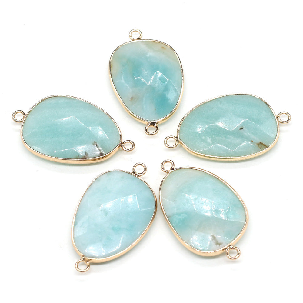 Irregular Water Drop Facet Of Natural Stone Semi-precious