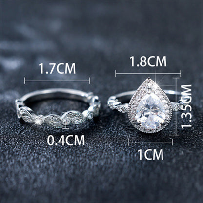 Water Drop Ring Set