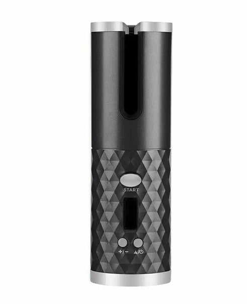 Cordless Auto-Rotating Hair Curler – LCD Ceramic Wireless USB Rechargeable Curling Iron