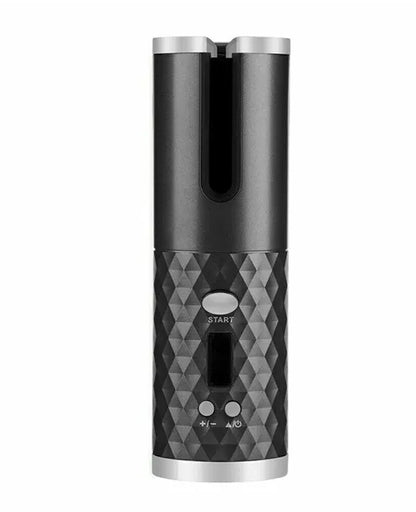 Cordless Auto-Rotating Hair Curler – LCD Ceramic Wireless USB Rechargeable Curling Iron
