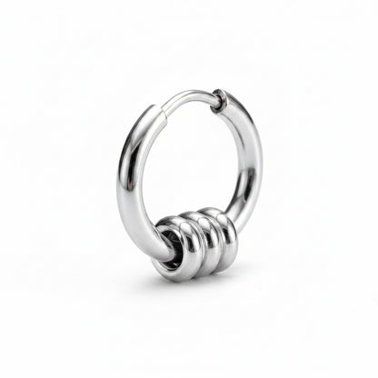 Punk Stainless Steel Hoop Earrings