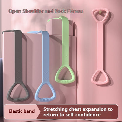 8 Words Chest Expander Yoga Fitness Resistance Band Resistance
