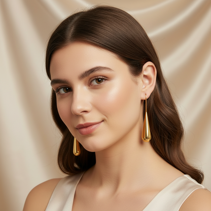 French-Inspired Water Drop Dangle Earrings