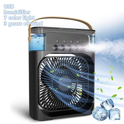 3 In 1 Fan Air Conditioner Small Water Air Cooler LED Lights Air Cooling Fan