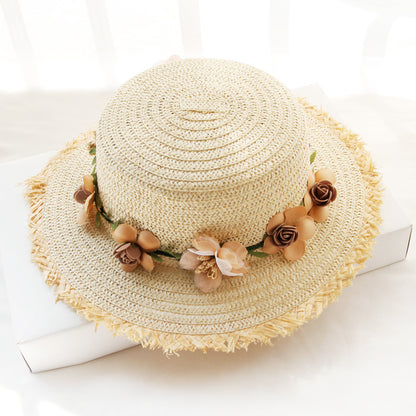 Straw Hat Lady's Sun Visor To Protect Against The Outdoors