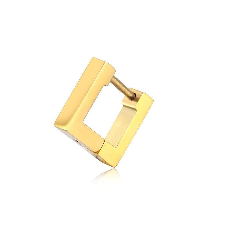 Punk Stainless Steel Hoop Earrings