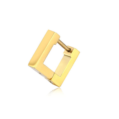 Punk Stainless Steel Hoop Earrings