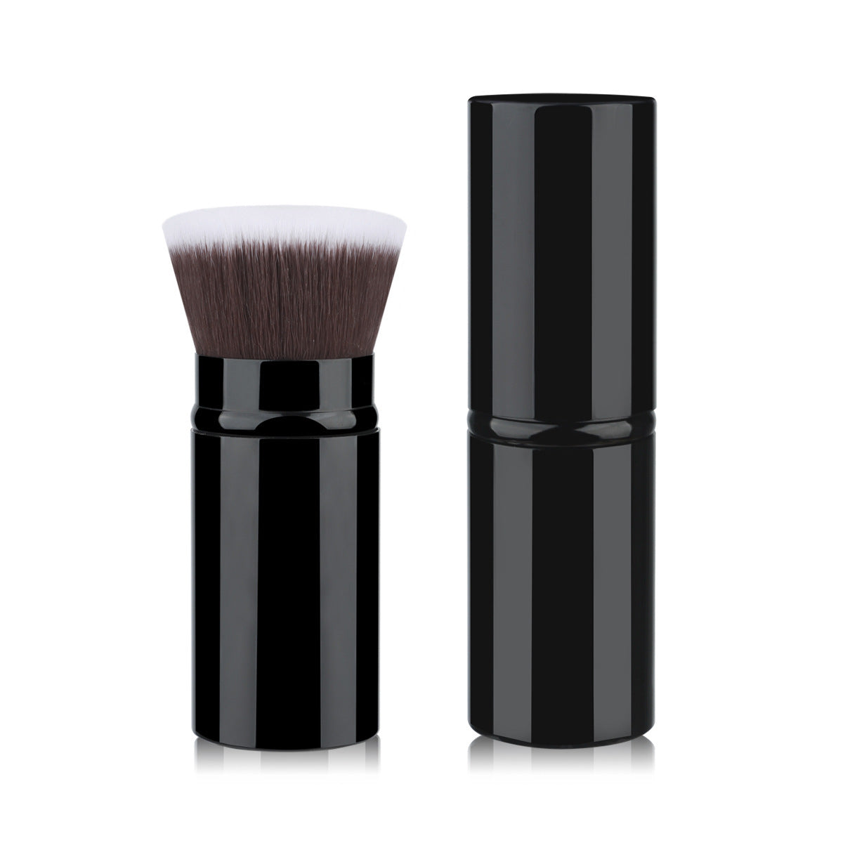 Mini-portable Retractable Cosmetic Brush Soft Wool Thickened Aluminum Tube Beauty Tools