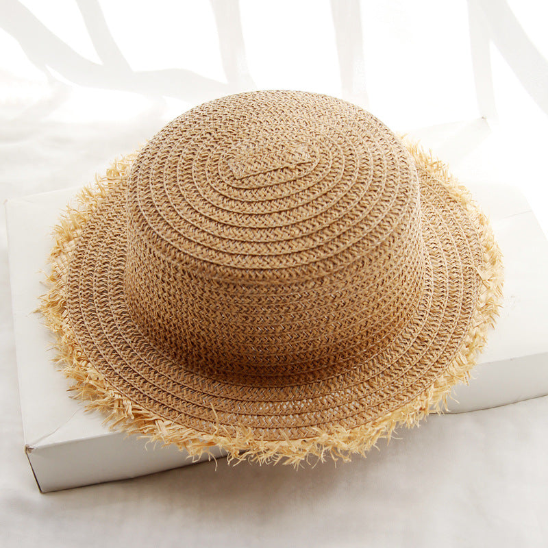 Straw Hat Lady's Sun Visor To Protect Against The Outdoors
