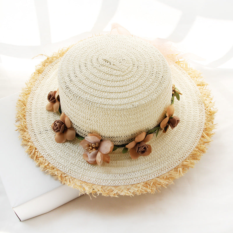 Straw Hat Lady's Sun Visor To Protect Against The Outdoors