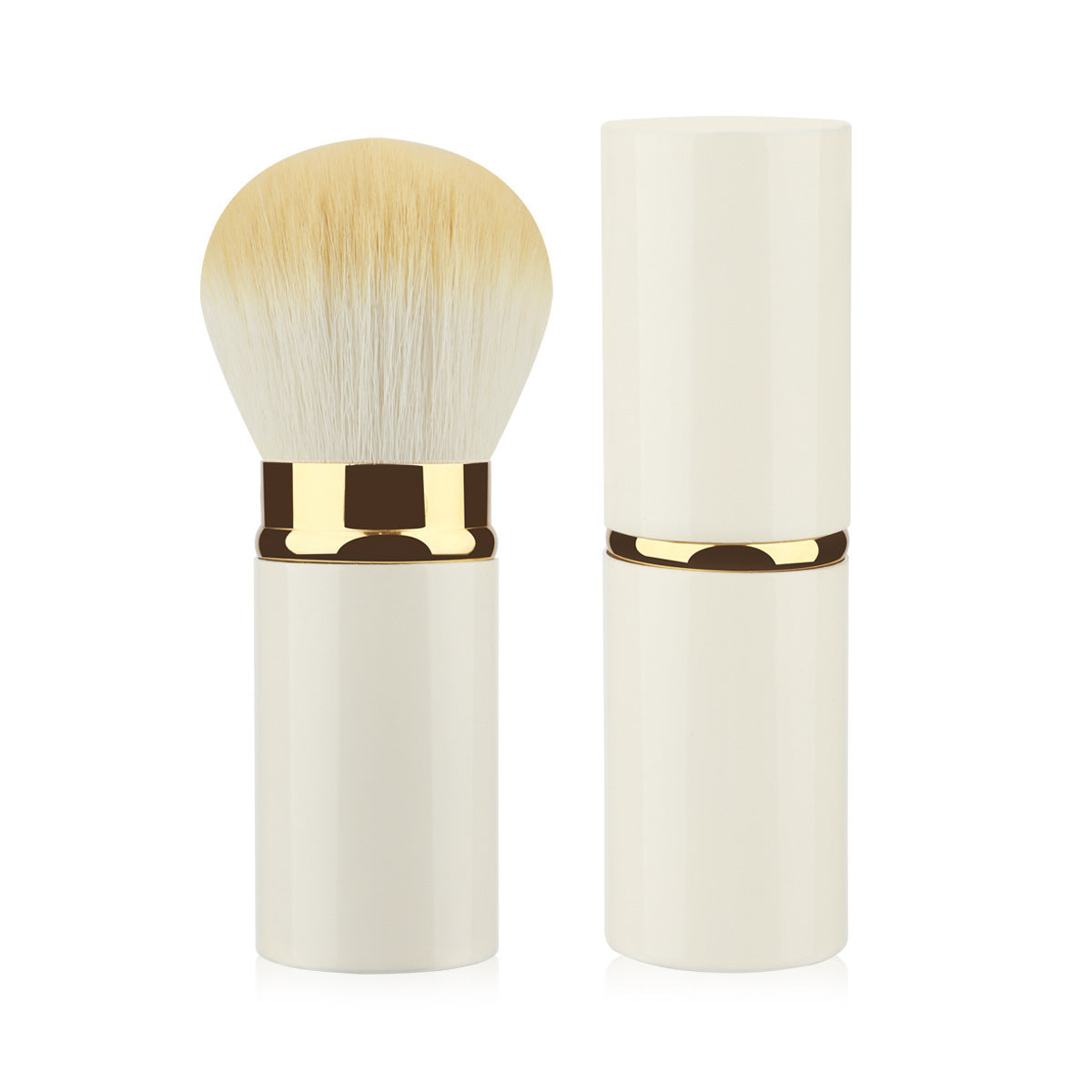 Mini-portable Retractable Cosmetic Brush Soft Wool Thickened Aluminum Tube Beauty Tools