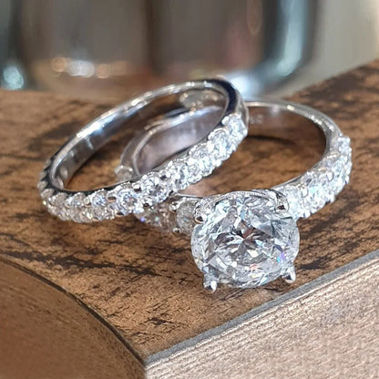 Zircon Couple Rings - Matching His & Hers Ring