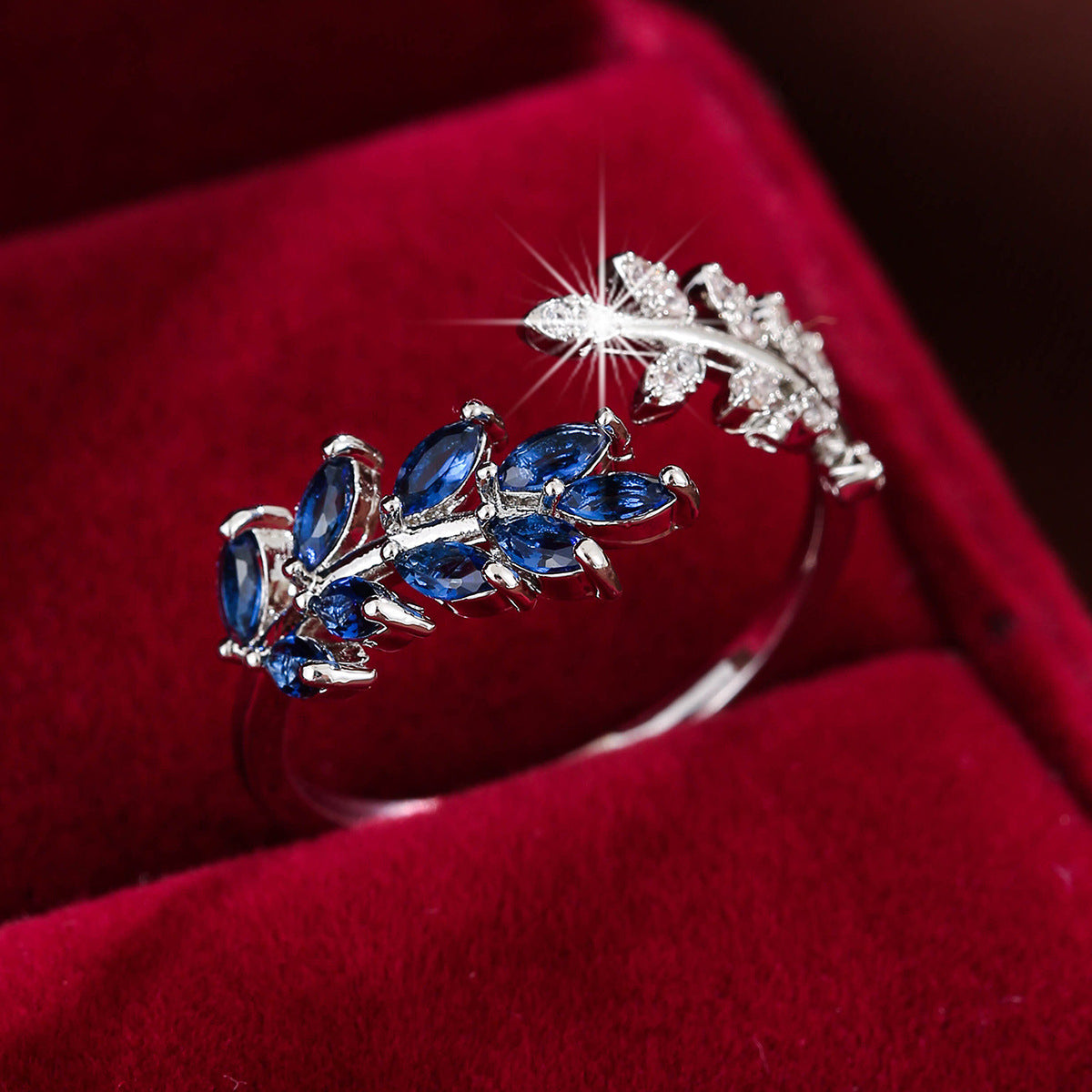 Leaf Wheat Ring - Adjustable Gold Nature-Inspired Ring