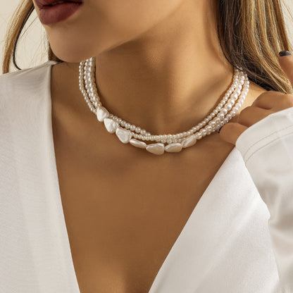Retro Pearl Tassel Necklace