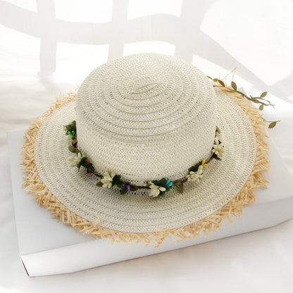 Straw Hat Lady's Sun Visor To Protect Against The Outdoors