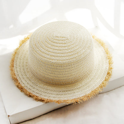 Straw Hat Lady's Sun Visor To Protect Against The Outdoors