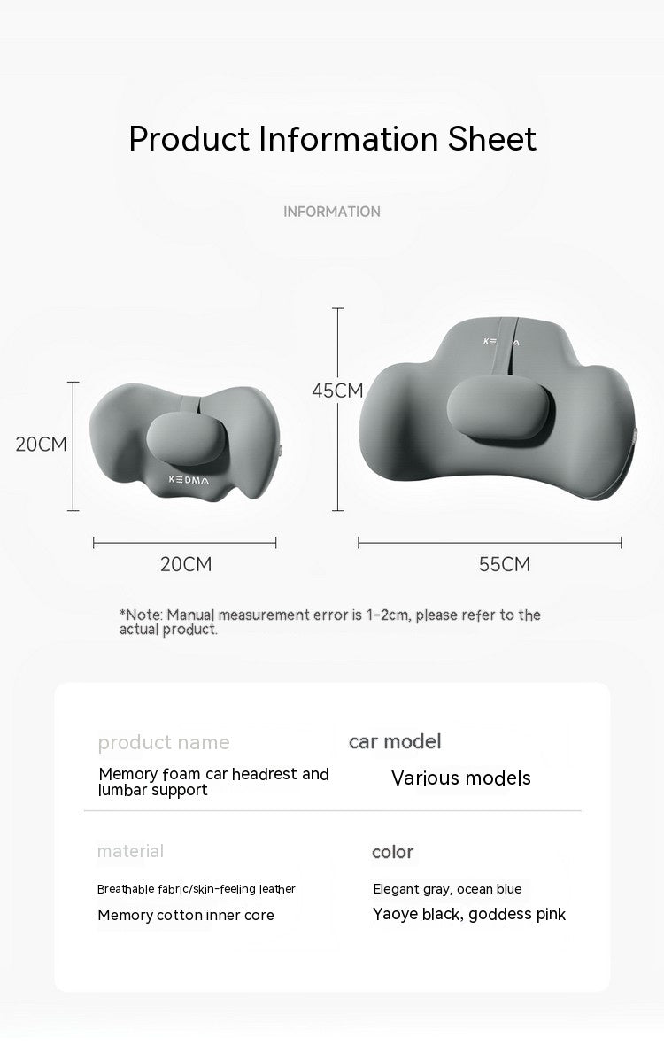 Car Memory Foam 3D Surroundi Neck Pillow