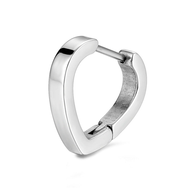 Punk Stainless Steel Hoop Earrings